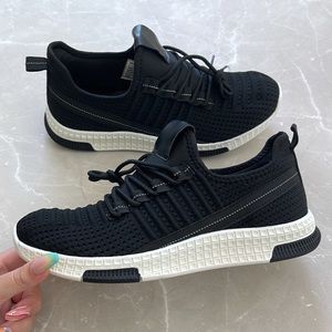 Steve Madden Black Knit Bmaximaa Big Kid Sneakers
